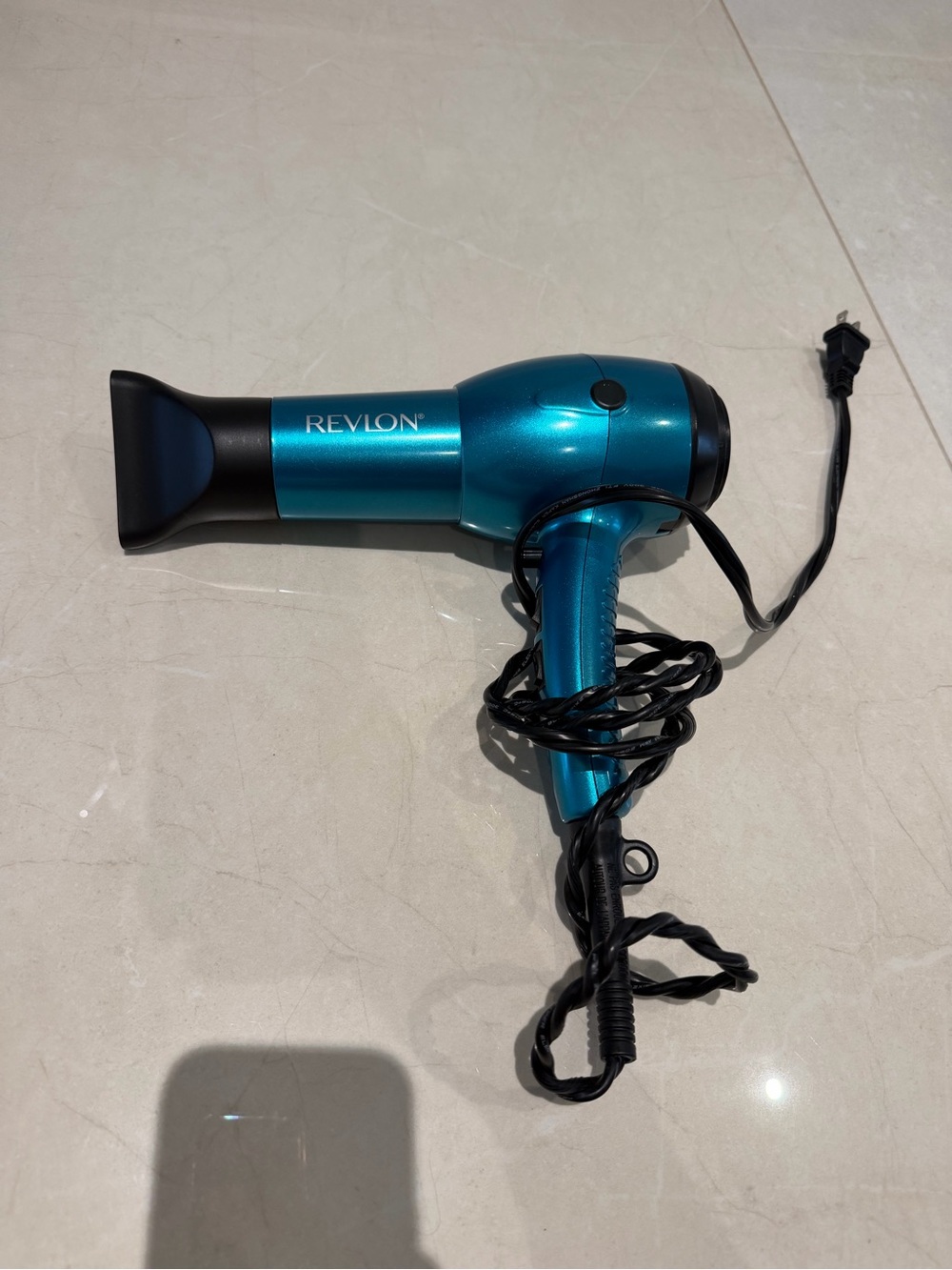 Revlon Teal Travel Hair Dryer with Concentrator Nozzle